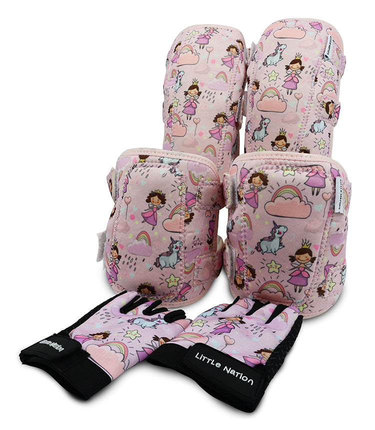 Kids Protective Gear Set Elbow Knee Pads and Gloves