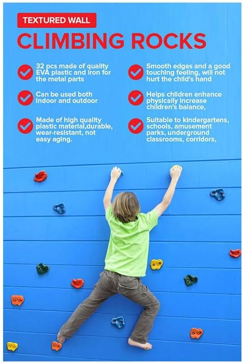 Climbing Wall Hold Rocks - 32 pcs set