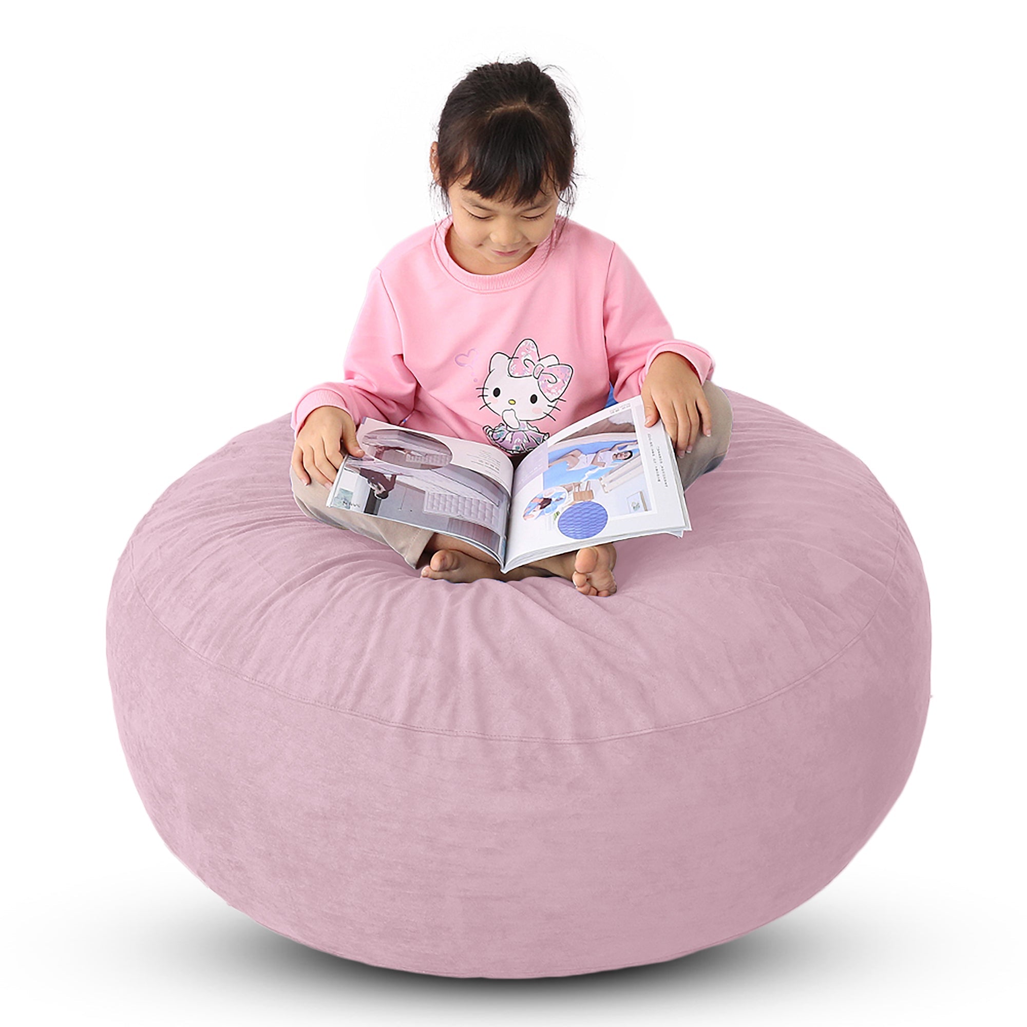 Foam Bean Bag (Light Mauve)