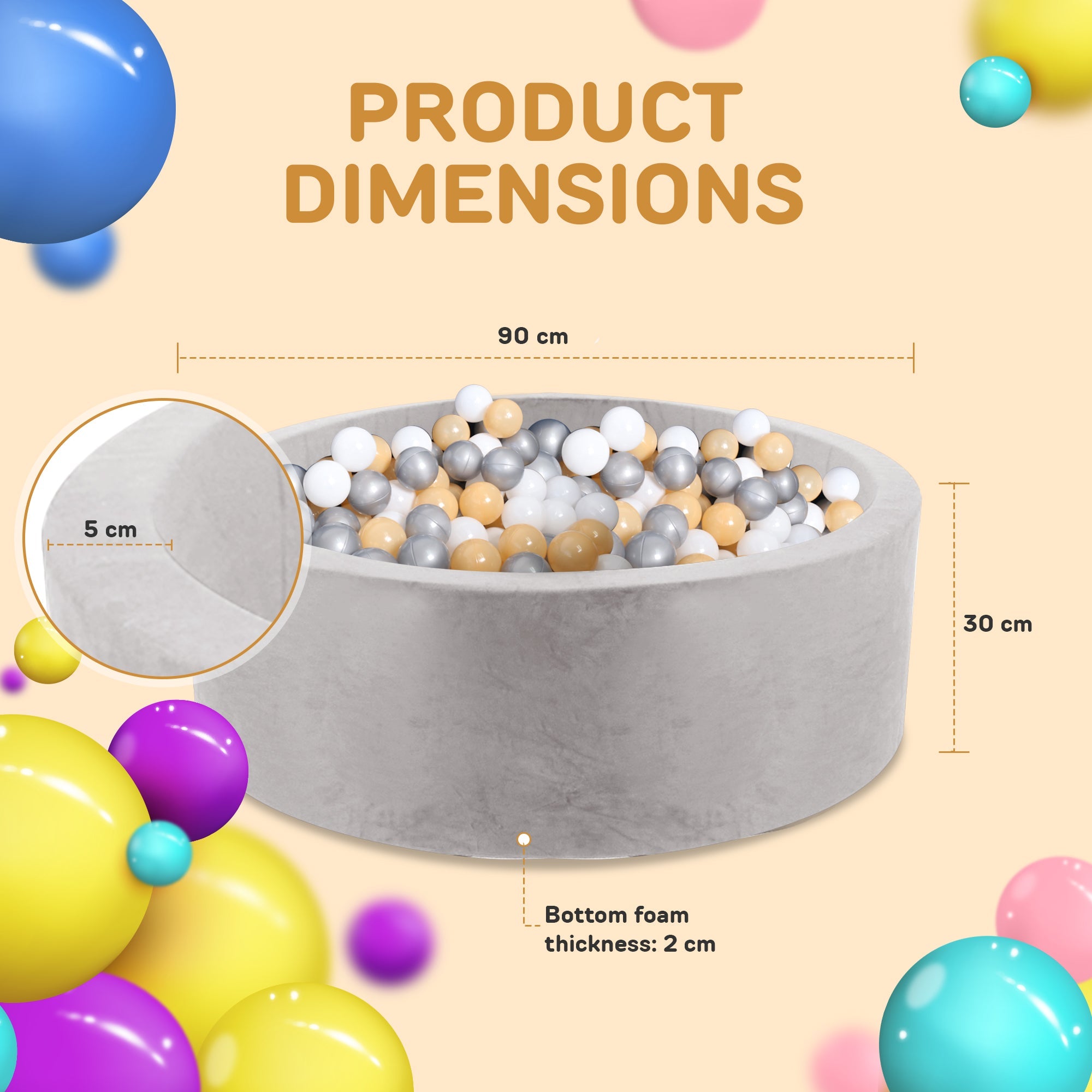 Foam Ball Pit Deluxe (Balls not included)
