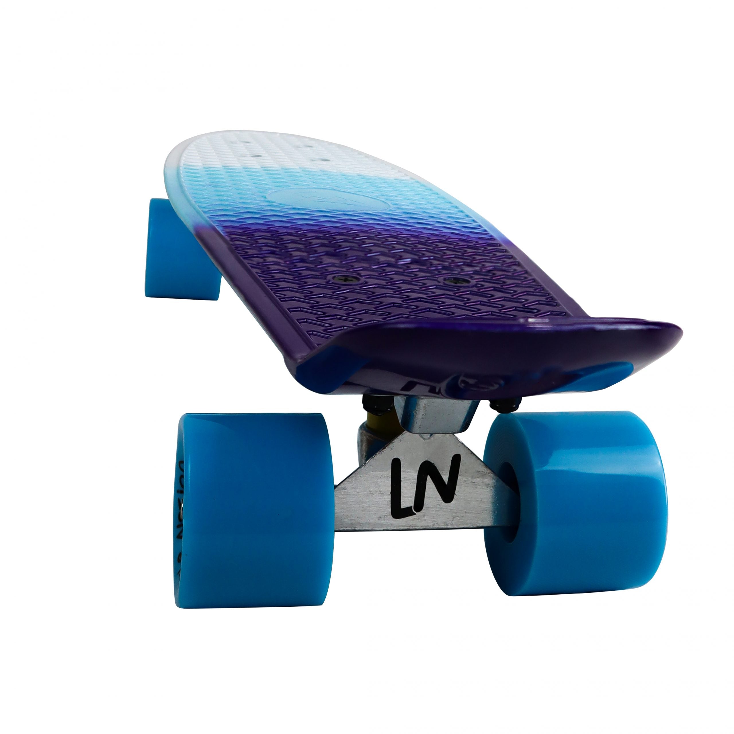 Mini Cruiser Skateboard - White/Blue