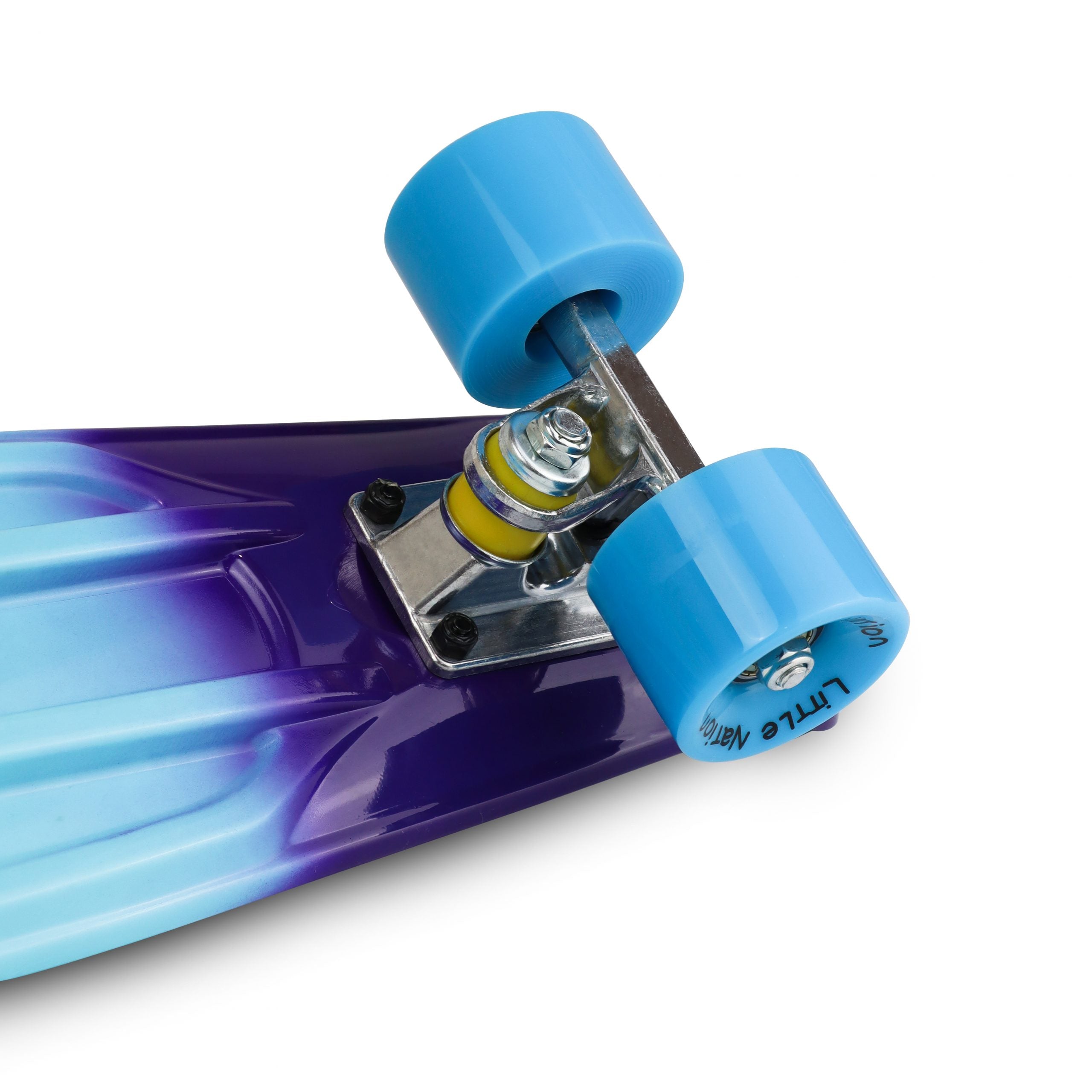 Mini Cruiser Skateboard - White/Blue