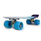 Mini Cruiser Skateboard - White/Blue