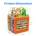 Large Wooden Activity Cube