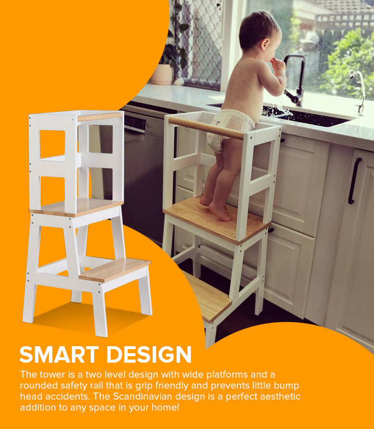 Oscar Learning Tower – Wooden Kitchen Helper Tower