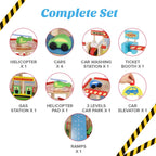 Wooden Play Car Park Toy Set