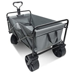 Foldable Beach Wagon Trolley with Big Wheels