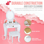 Wooden Dresser Table with Vanity Kit